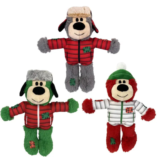 KONG Holiday Wild Knots Bear Dog Toy | Buy Online at DOGUE Australia