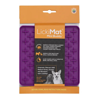 LickiMat Mini Buddy Dog Mat Purple | Buy Online at DOGUE Australia