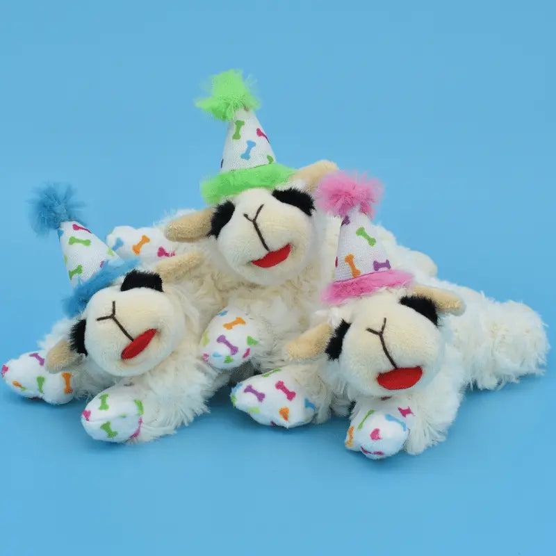 Multipet Birthday Lamb Chop Dog Toy | Buy Online at DOGUE Australia