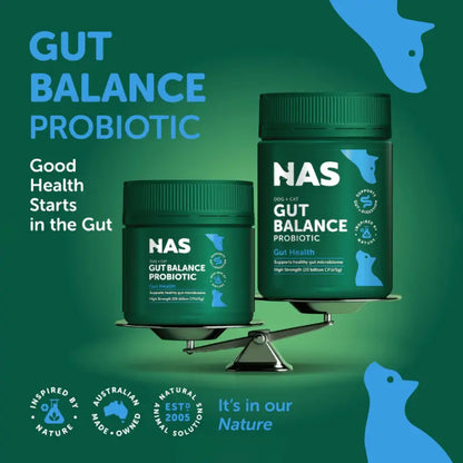 NAS Gut Balance Probiotic Meal Topper 150g | Buy Online at DOGUE Australia