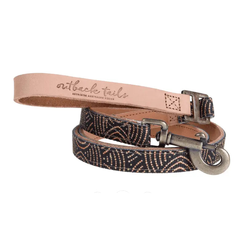 Outback Tails Leather Dog Lead - DOGUE