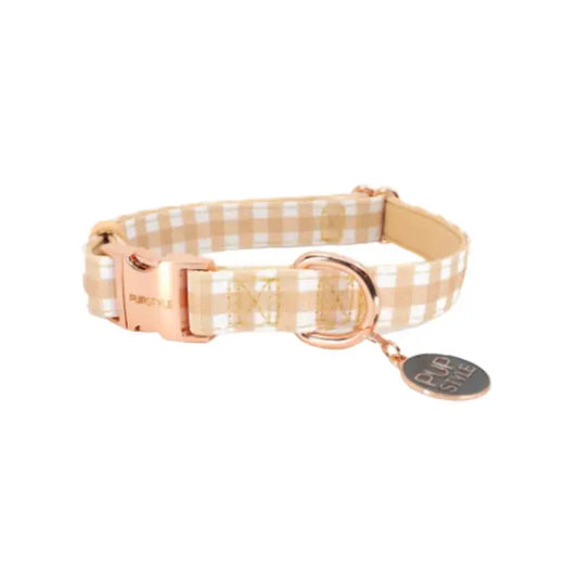 PUPSTYLE Gingham Dog Collar - DOGUE