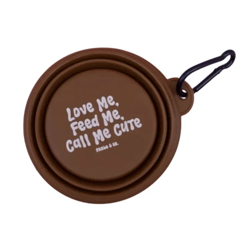 Pablo & Co Collapsible Dog Bowl Brown | Buy Online at DOGUE Australia