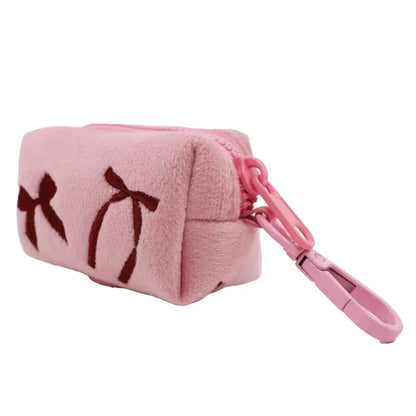 Pablo & Co Velvet Blush Bows Poop Bag Holder | Buy Online at DOGUE Australia