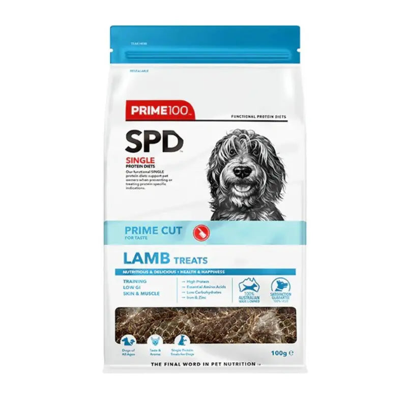 Prime100 SPD Lamb Dog Treat 100g (Copy) | Buy Online at DOGUE Australia