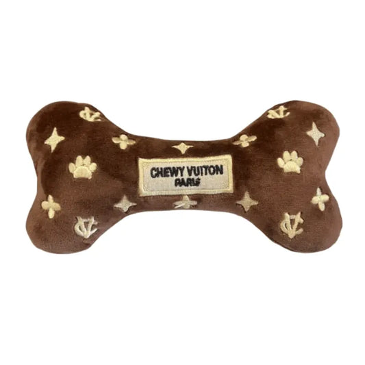 Romiet Chewy Vuiton Brown Bone Dog Toy | Buy Online at DOGUE Australia