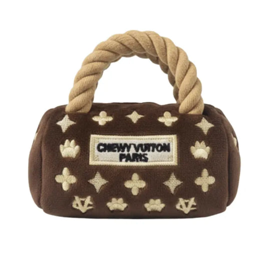 Romiet Chewy Vuiton Brown Handbag Dog Toy | Buy Online at DOGUE Australia