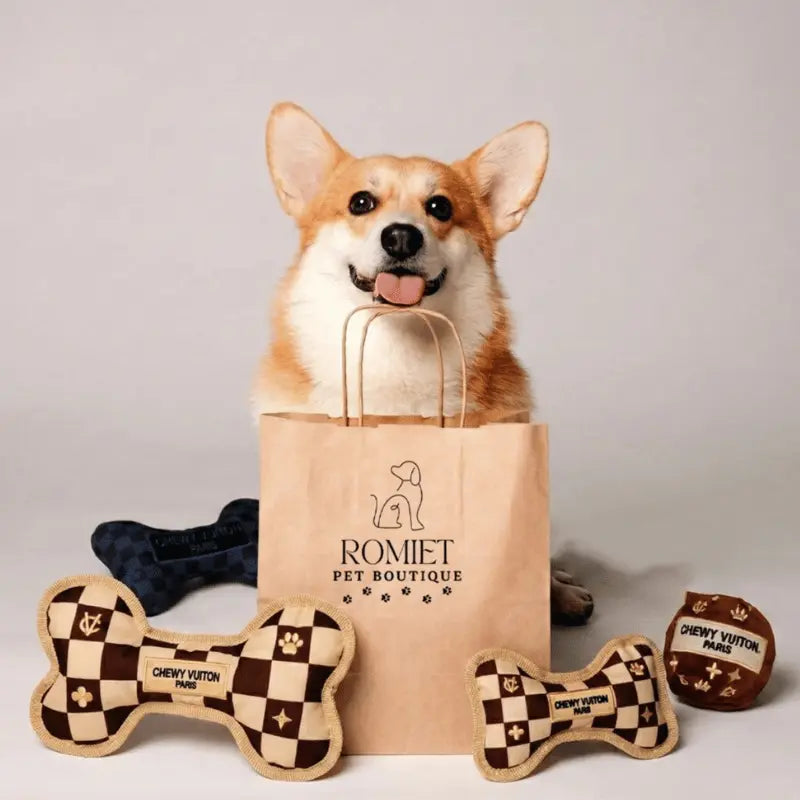 Romiet Chewy Vuiton Tuff Bone Dog Toy | Buy Online at DOGUE Australia