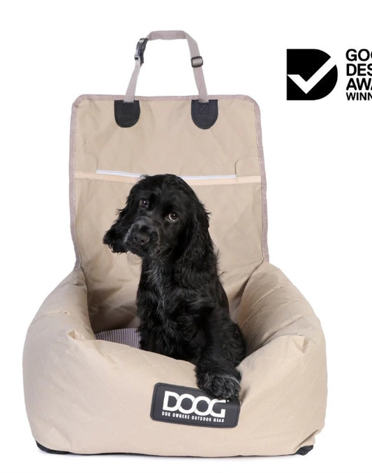 DOOG Dog Car Seat Sand