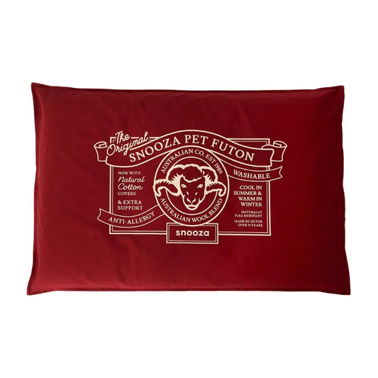 Snooza Spring Futon Dog Bed Rust | Buy Online at DOGUE Australia