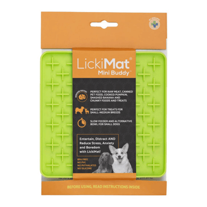 LickiMat Mini Buddy Dog Mat Green