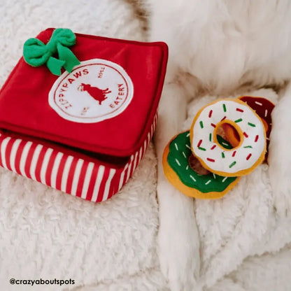ZippyPaws Burrow Holiday Donut Box Dog Toy | Buy Online at DOGUE Australia