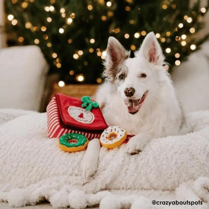 ZippyPaws Burrow Holiday Donut Box Dog Toy | Buy Online at DOGUE Australia
