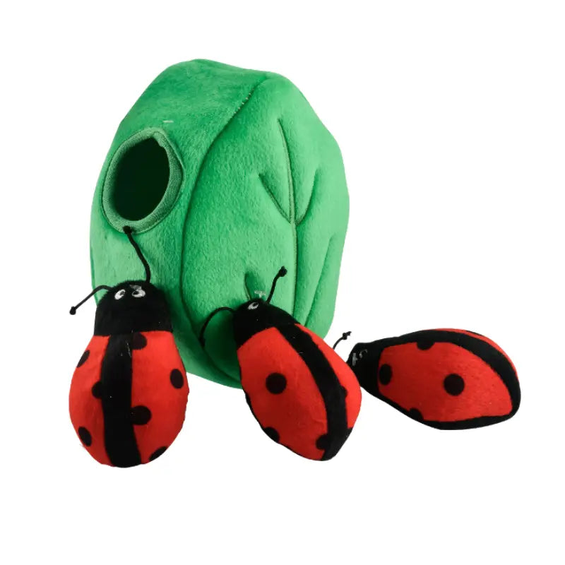 ZippyPaws Burrow Ladybugs in Leaf Dog Toy | Buy Online at DOGUE Australia