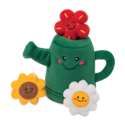 ZippyPaws Burrow Watering Can and Flowers Dog Toy - DOGUE