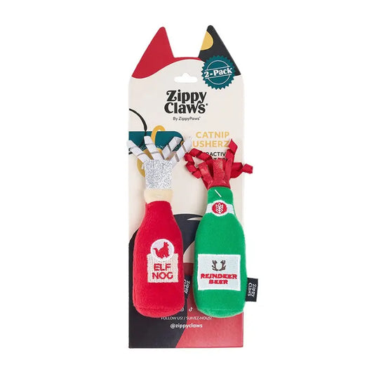 ZippyPaws Holiday Catnip Crusherz Cat Toy 2pk - DOGUE