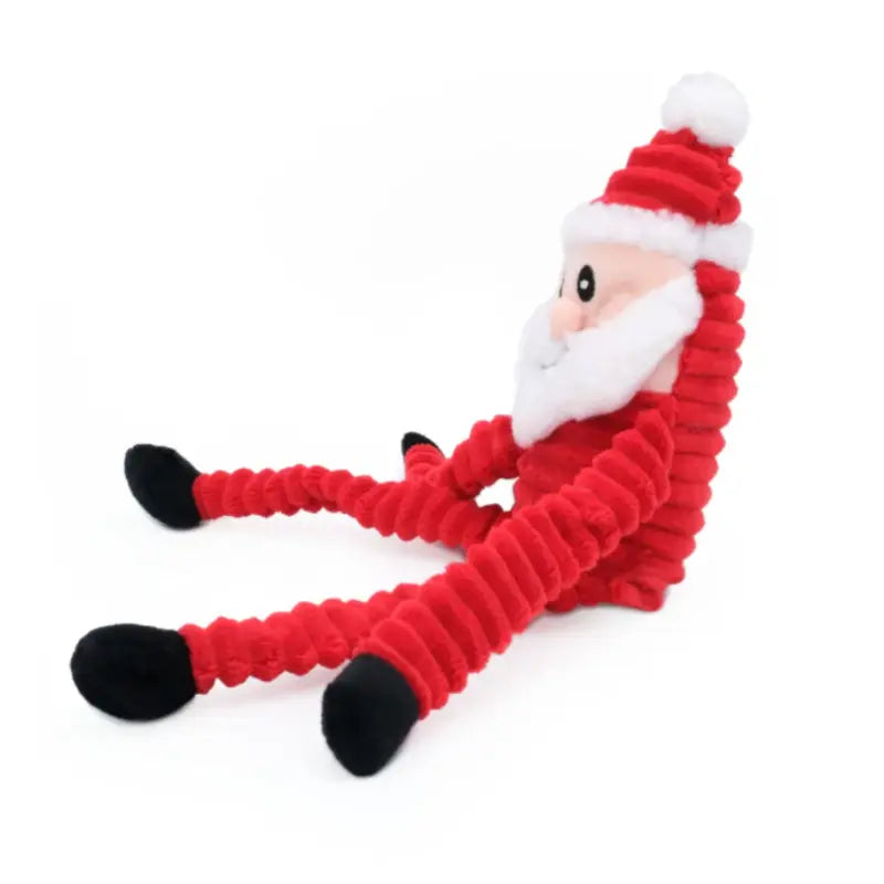 ZippyPaws Holiday Crinkle Santa Dog Toy - DOGUE