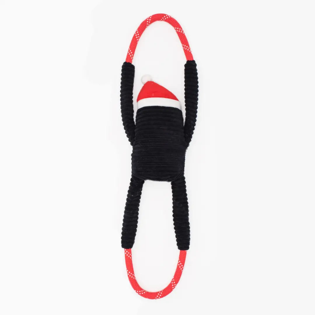 ZippyPaws Holiday RopeTugz Penguin Dog Toy - DOGUE