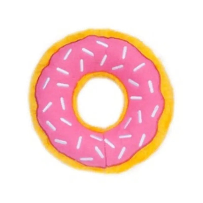 ZippyPaws Strawberry Donutz Dog Toy - DOGUE