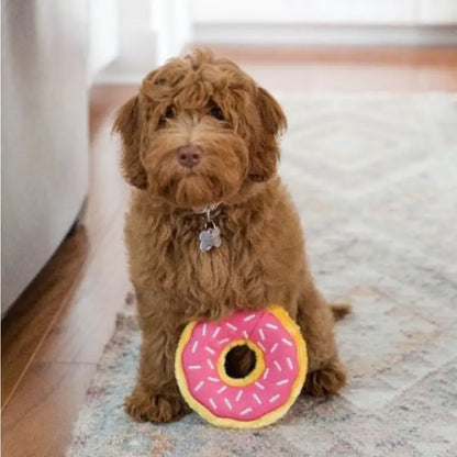 ZippyPaws Strawberry Donutz Dog Toy - DOGUE