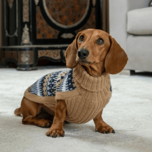 Alqo Wasi Alpaca Dog Jumper Ice Magic Navy - DOGUE