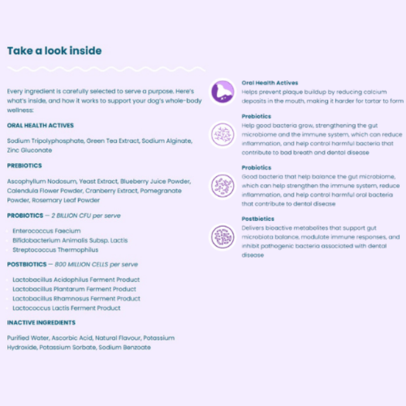 Bell & Bone Dog Dental Topper Salmon 30mL