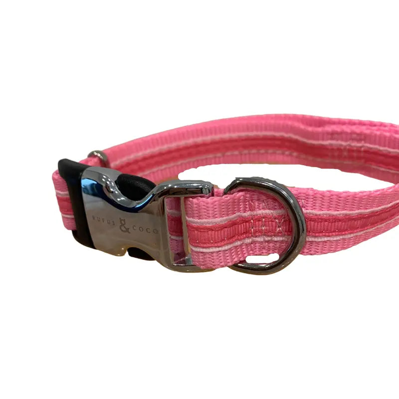 Rufus & Coco Bronte Dog Collar Pearl and Pink | Buy Online at DOGUE Australia