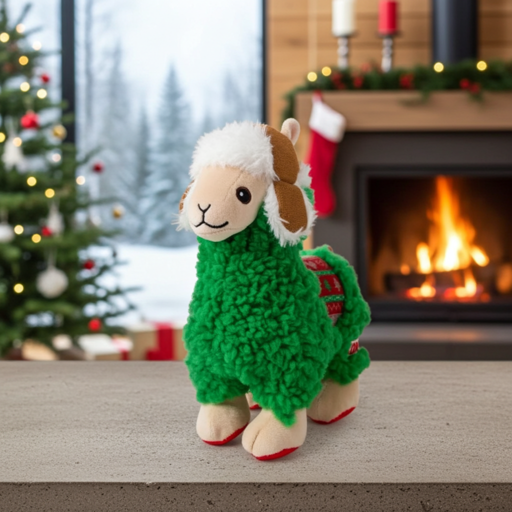 KONG Holiday Sherps Llama Dog Toy