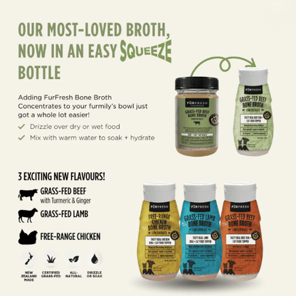 FurFresh Grass-Fed Beef Bone Broth Meal Topper