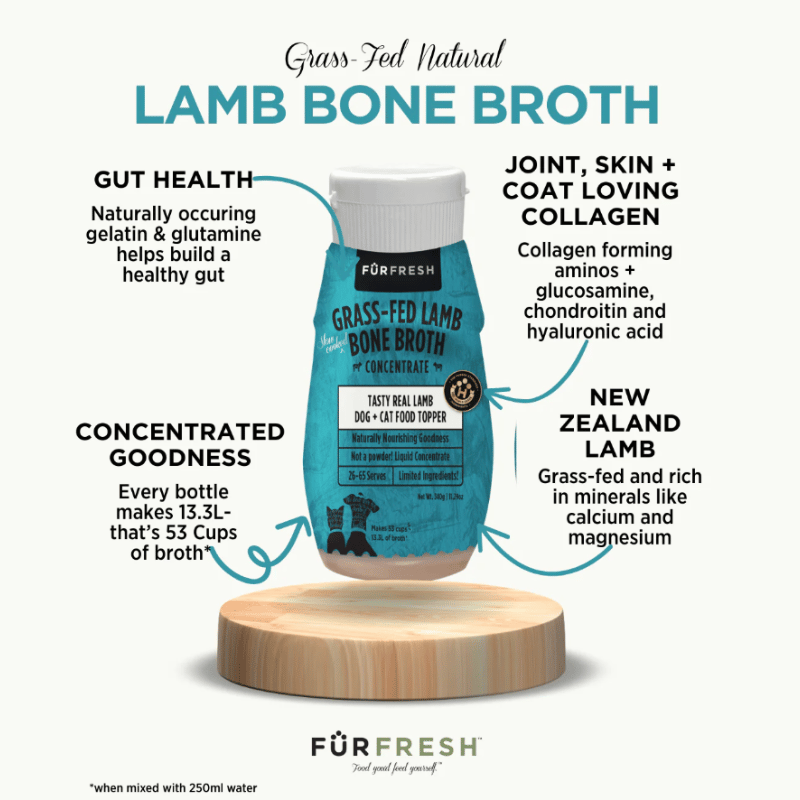 FurFresh Grass-Fed Lamb Bone Broth Meal Topper