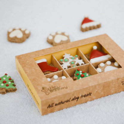 Golden BARKery Holiday Dog Treat 12-pack Dog Biscuits Box - DOGUE