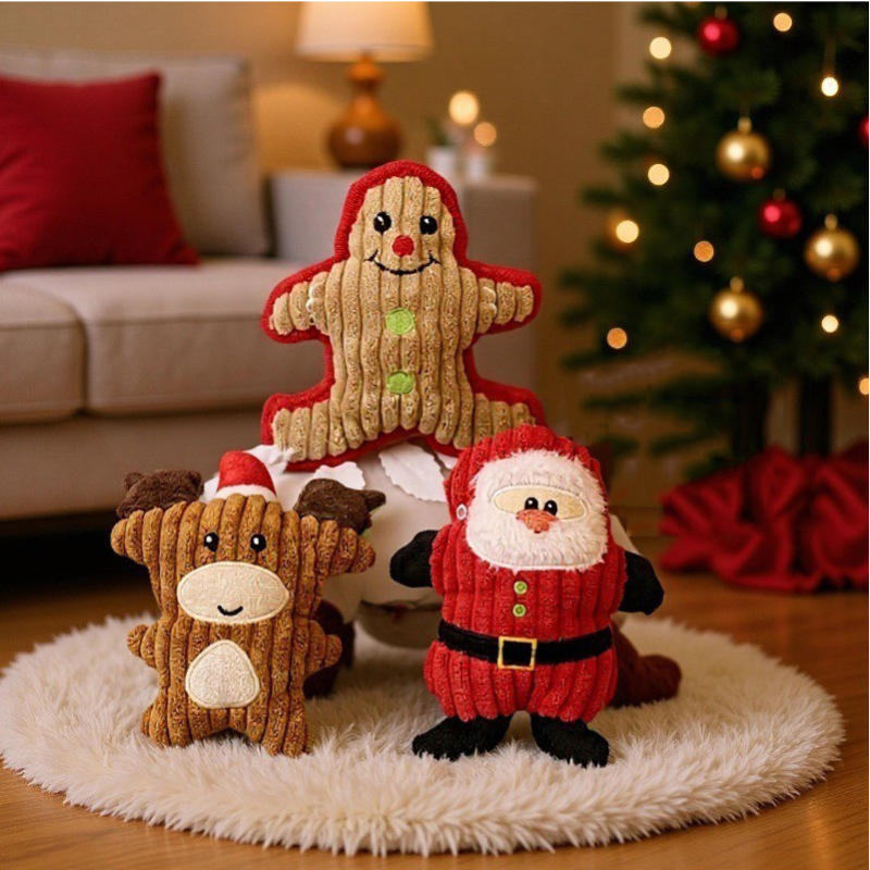 Holiday Plush Dog Toy