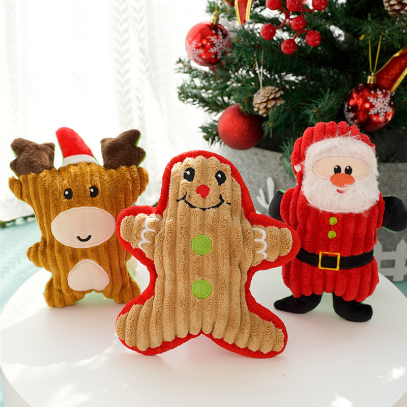 Holiday Plush Dog Toy