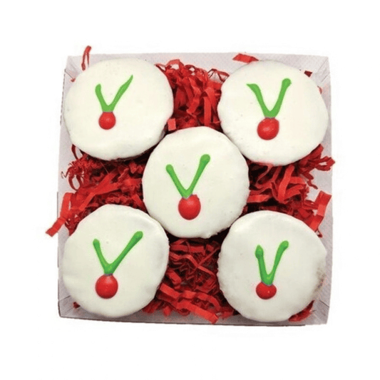 Huds and Toke Holiday Holly Dog Cookies