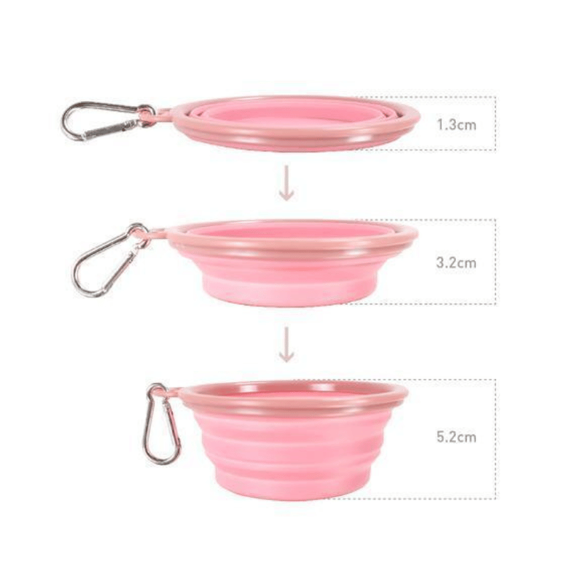 Ibiyaya Collapsible Travel Bowl Pink