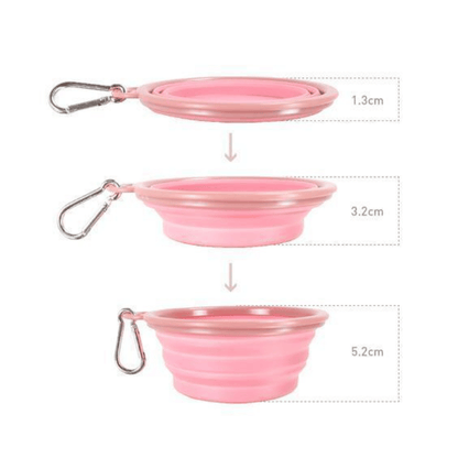Ibiyaya Collapsible Travel Bowl Pink