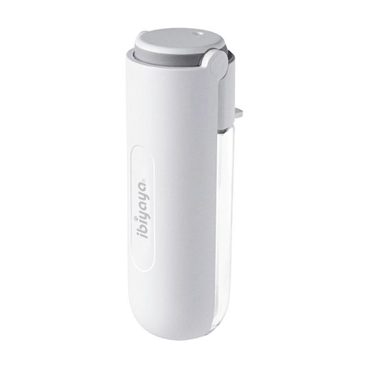 Ibiyaya Pupoasis Fold & Go Water Bottle White