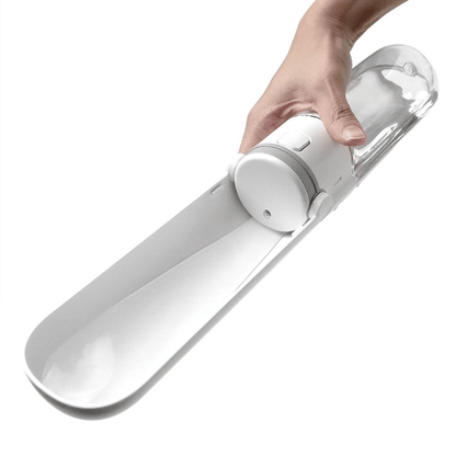 Ibiyaya Pupoasis Fold & Go Water Bottle White