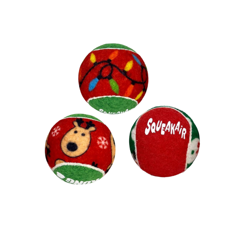KONG Holiday Tennis Balls Dog Toy 6pk Buy Online at DOGUE