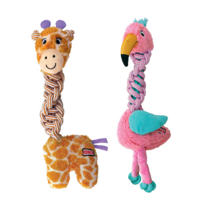 KONG Knots Twists Animal Dog Toy Assorted