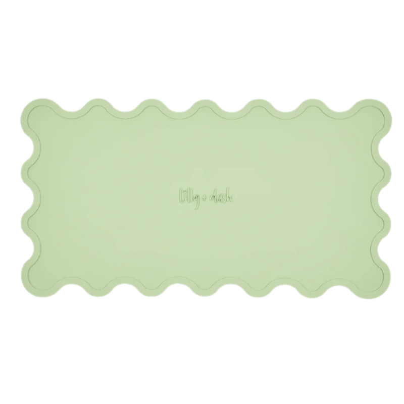 Lilly + Dash Wave Feeding Mat Mint