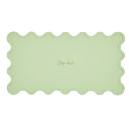 Lilly + Dash Wave Feeding Mat Mint