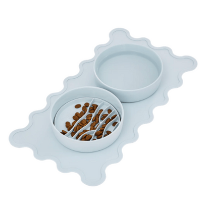 Lilly + Dash Wave Feeding Mat Sky