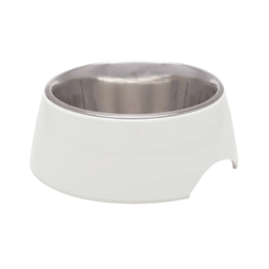 Loving Pets Retro Dog Bowl Ice White
