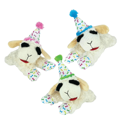 Multipet Birthday Lamb Chop Dog Toy