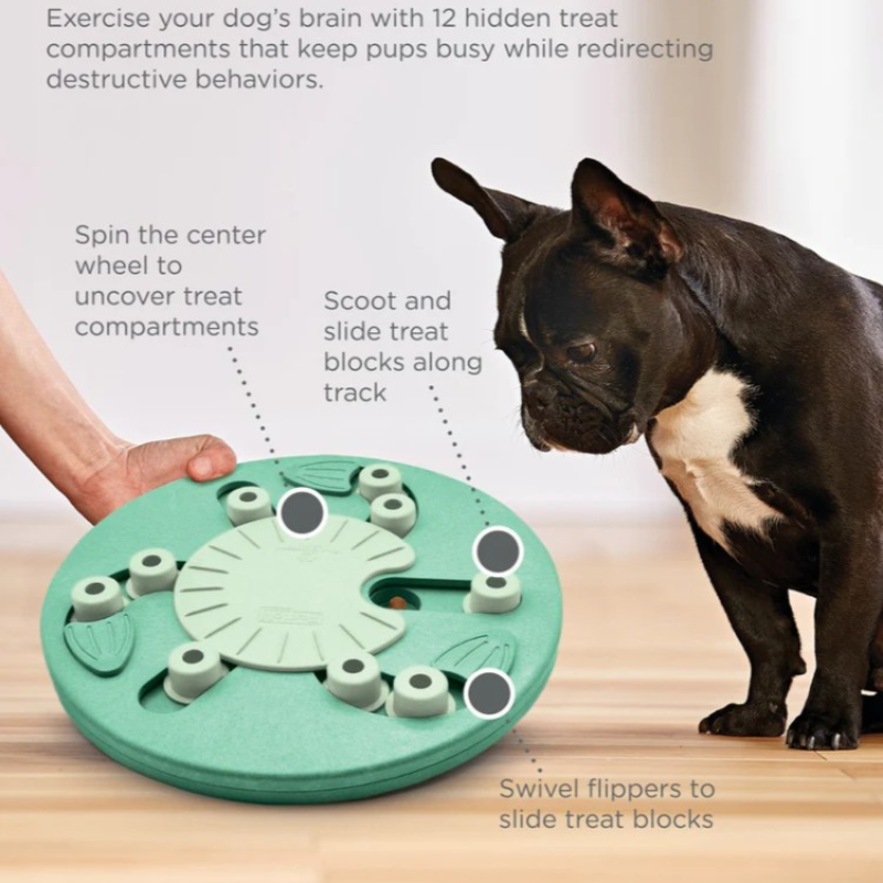 Nina Ottosson Worker Puzzle Dog Toy Green