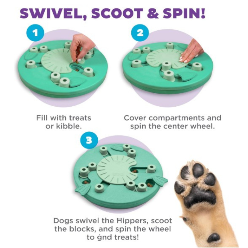 Nina Ottosson Worker Puzzle Dog Toy Green