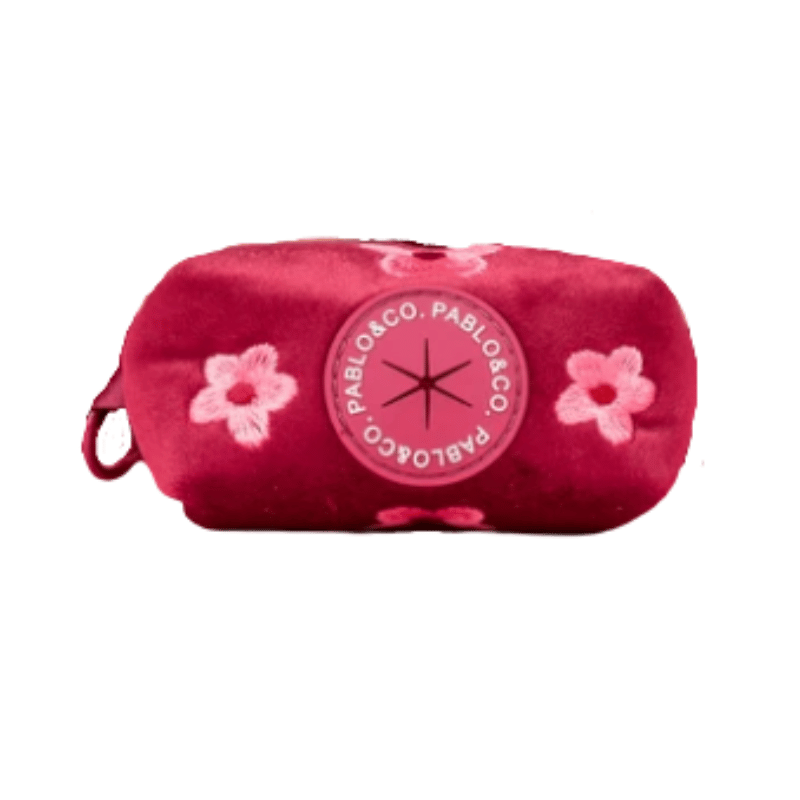 Pablo & Co Bloom Baby Bloom Velvet Poop Bag Holder