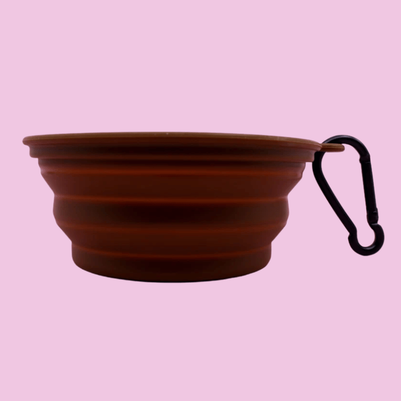 Pablo & Co Collapsible Dog Bowl Brown