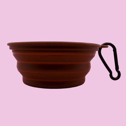 Pablo & Co Collapsible Dog Bowl Brown